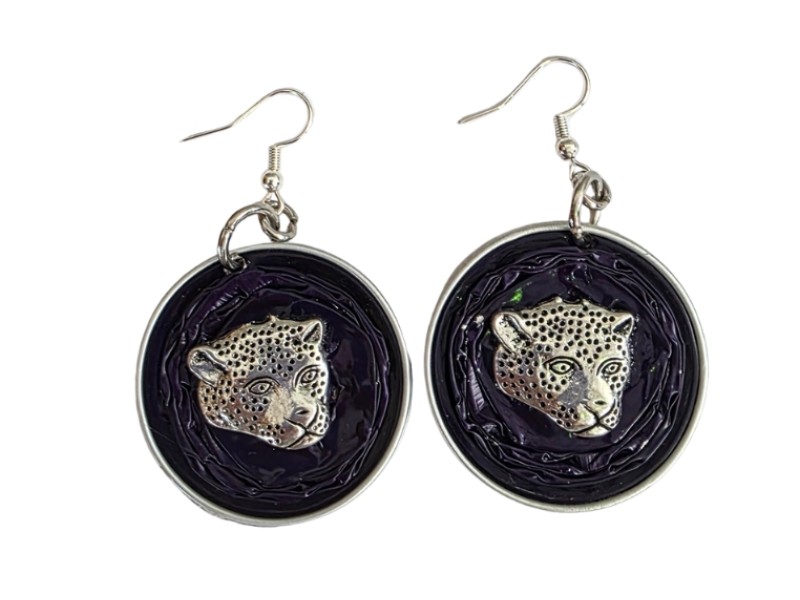 Coffee Pod Leopard Earrings